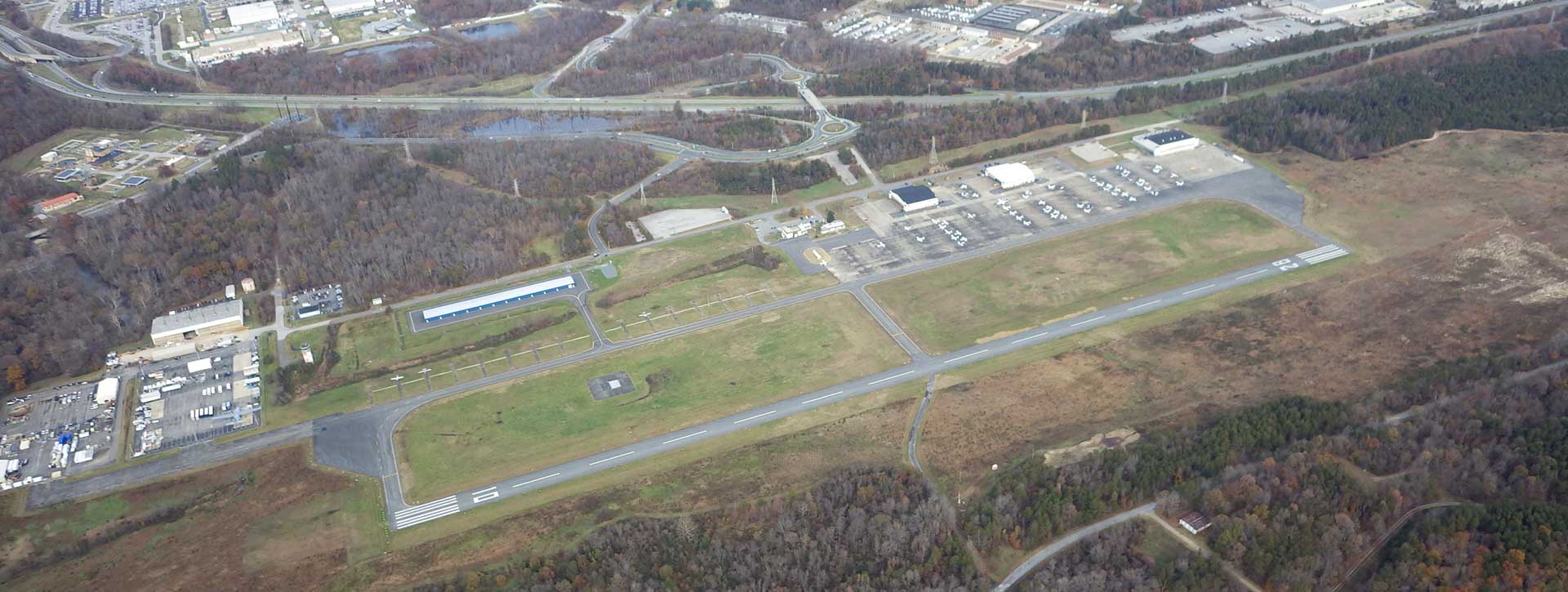 aerial view of Tipton Airport